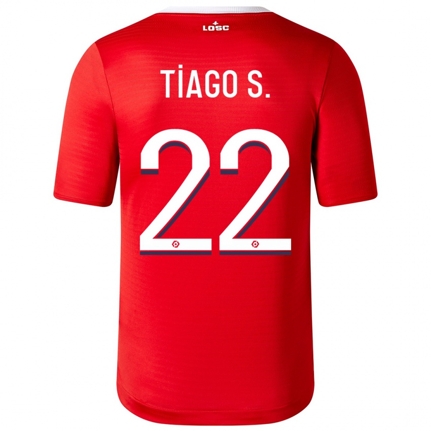 גברים Tiago Santos #22 אָדוֹם ג'רזי ביתית 2023/24 חולצה קצרה