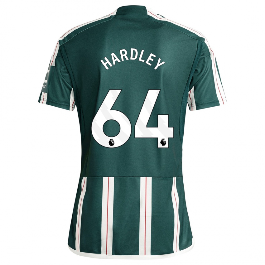 גברים ביורן הארדלי #64 ירוק כהה הרחק ג'רזי 2023/24 חולצה קצרה