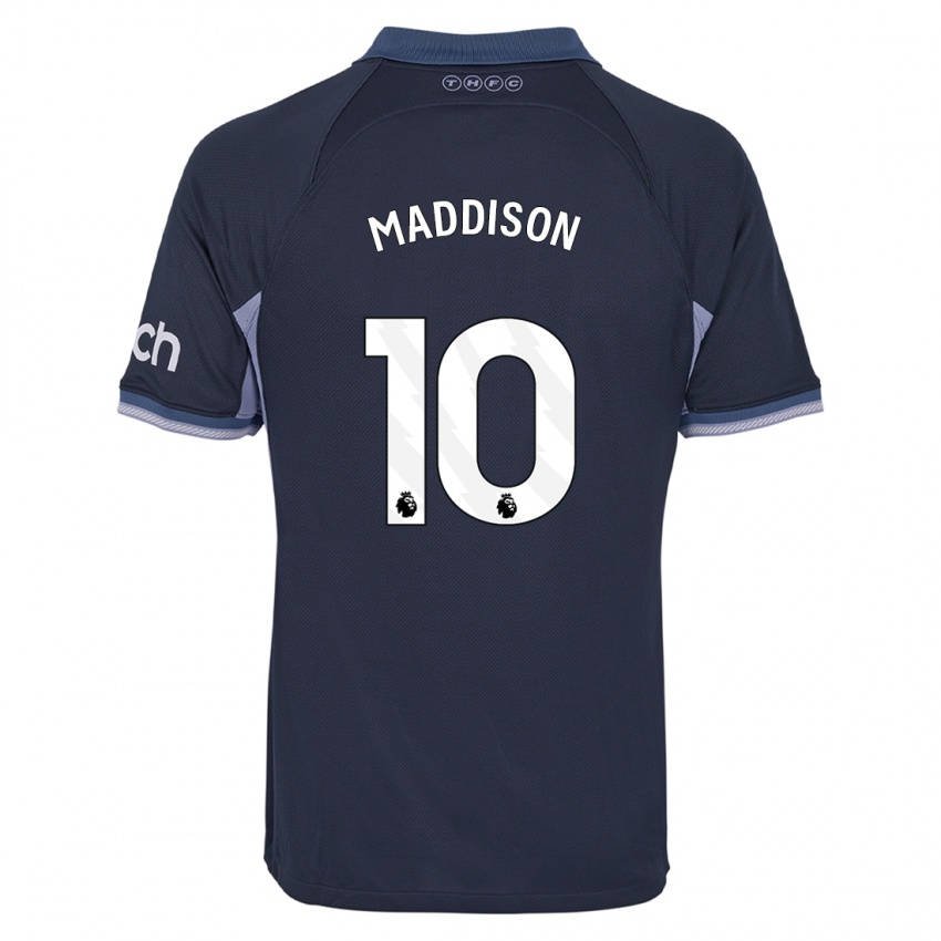 גברים ג'יימס מדיסון #10 כחול כהה הרחק ג'רזי 2023/24 חולצה קצרה