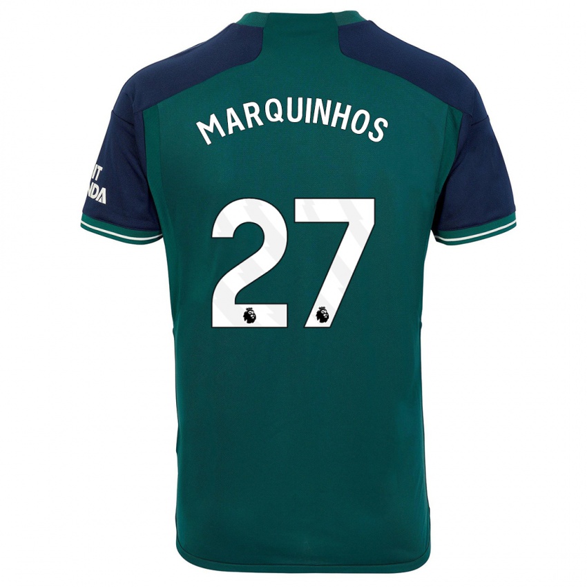 גברים מרקיניוס #27 ירוק ג'רזי קיט שלישי 2023/24 חולצה קצרה