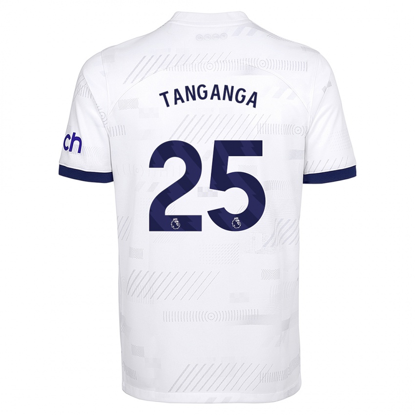 נשים ג’פט טנגאנגה #25 לבן ג'רזי ביתית 2023/24 חולצה קצרה