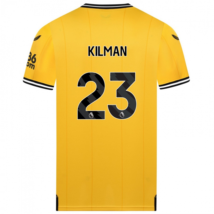 נשים מקס קילמן #23 צהוב ג'רזי ביתית 2023/24 חולצה קצרה