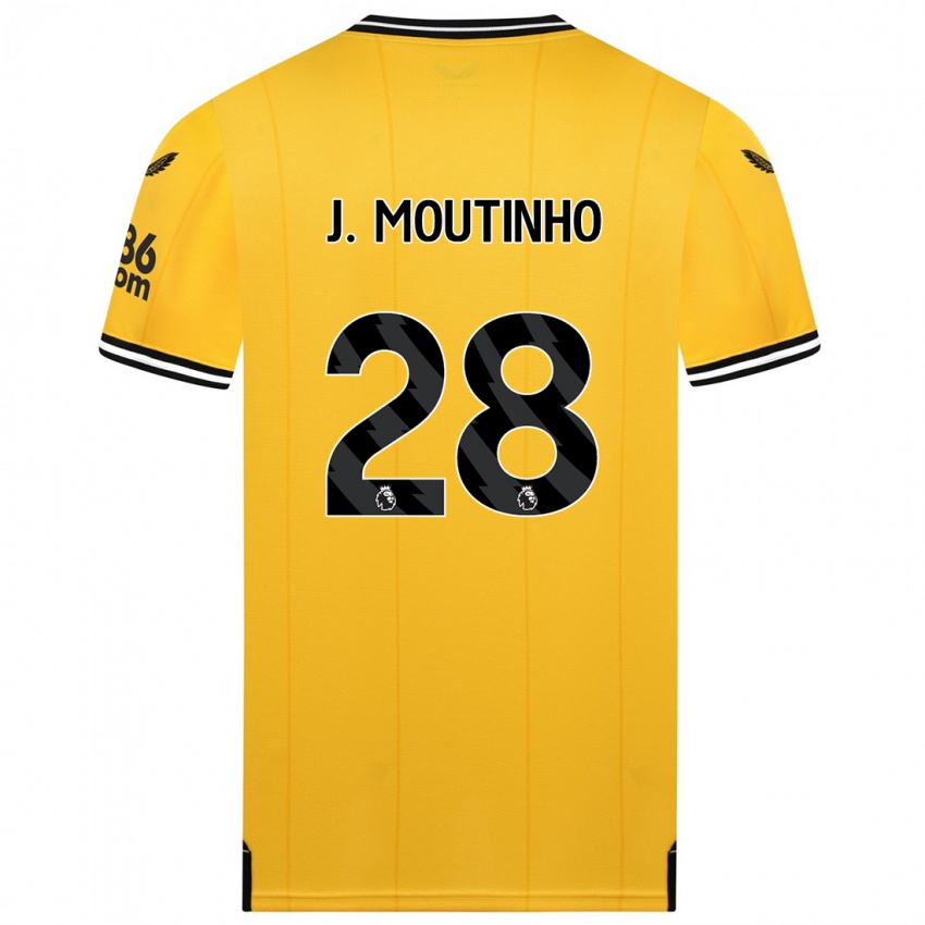 נשים ז'ואאו מוטיניו #28 צהוב ג'רזי ביתית 2023/24 חולצה קצרה