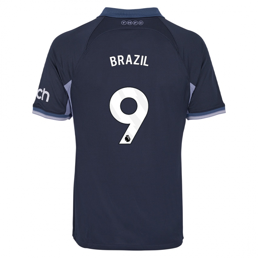 נשים אלי ברזיל #9 כחול כהה הרחק ג'רזי 2023/24 חולצה קצרה