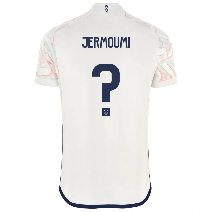 נשים Diyae Jermoumi #0 לבן הרחק ג'רזי 2023/24 חולצה קצרה