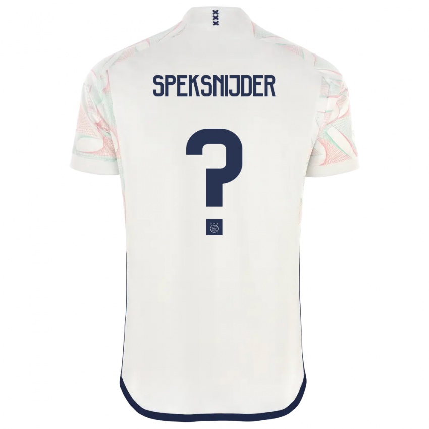נשים Rico Speksnijder #0 לבן הרחק ג'רזי 2023/24 חולצה קצרה