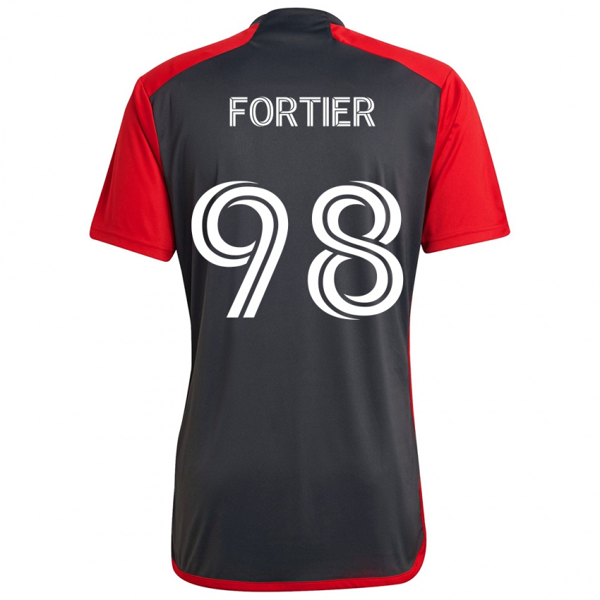 ילדים Kristjan Fortier #98 גריין רד ג'רזי ביתית 2024/25 חולצה קצרה