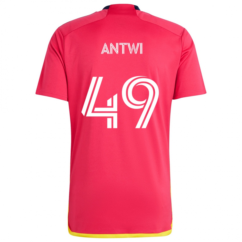 ילדים Seth Antwi #49 אדום כחול ג'רזי ביתית 2024/25 חולצה קצרה