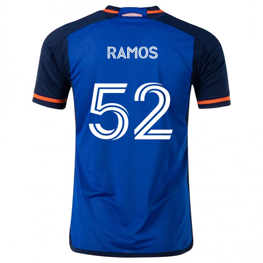 ילדים Yair Ramos #52 כחול לבן ג'רזי ביתית 2024/25 חולצה קצרה