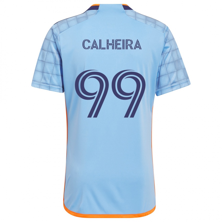 ילדים Taylor Calheira #99 כחול כתום ג'רזי ביתית 2024/25 חולצה קצרה