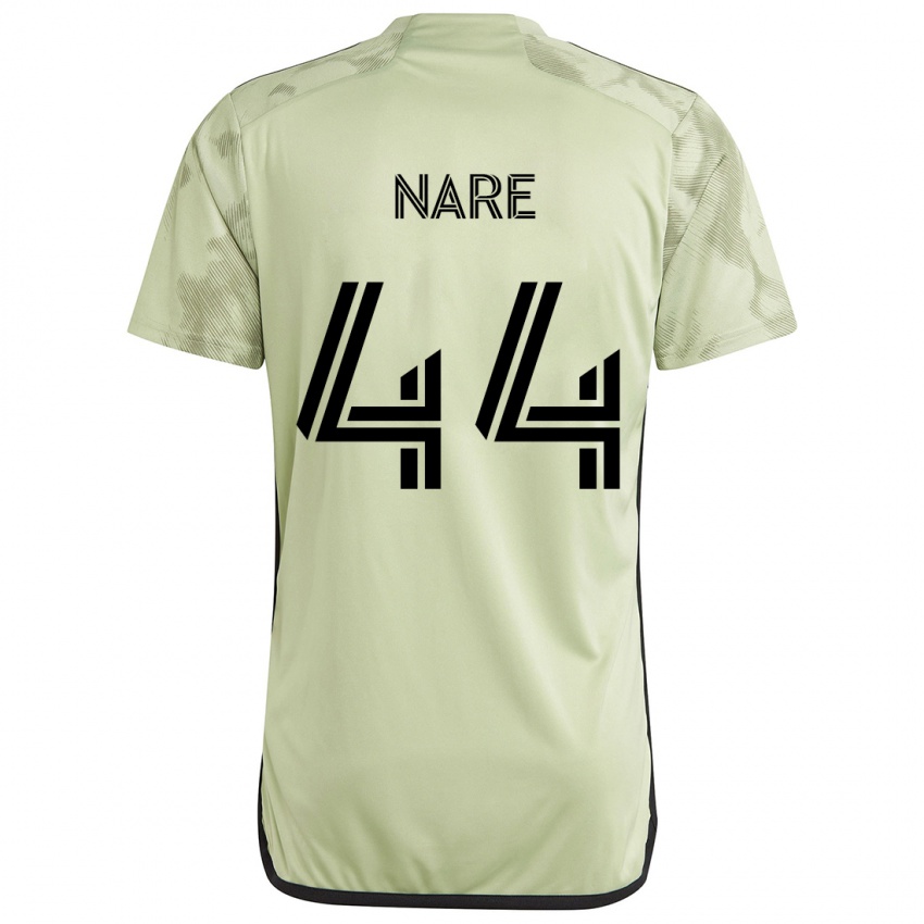 ילדים Thabo Nare #44 ירוק בהיר הרחק ג'רזי 2024/25 חולצה קצרה