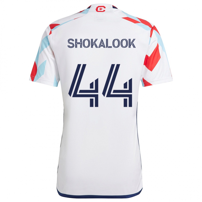 ילדים Jason Shokalook #44 לבן אדום כחול הרחק ג'רזי 2024/25 חולצה קצרה