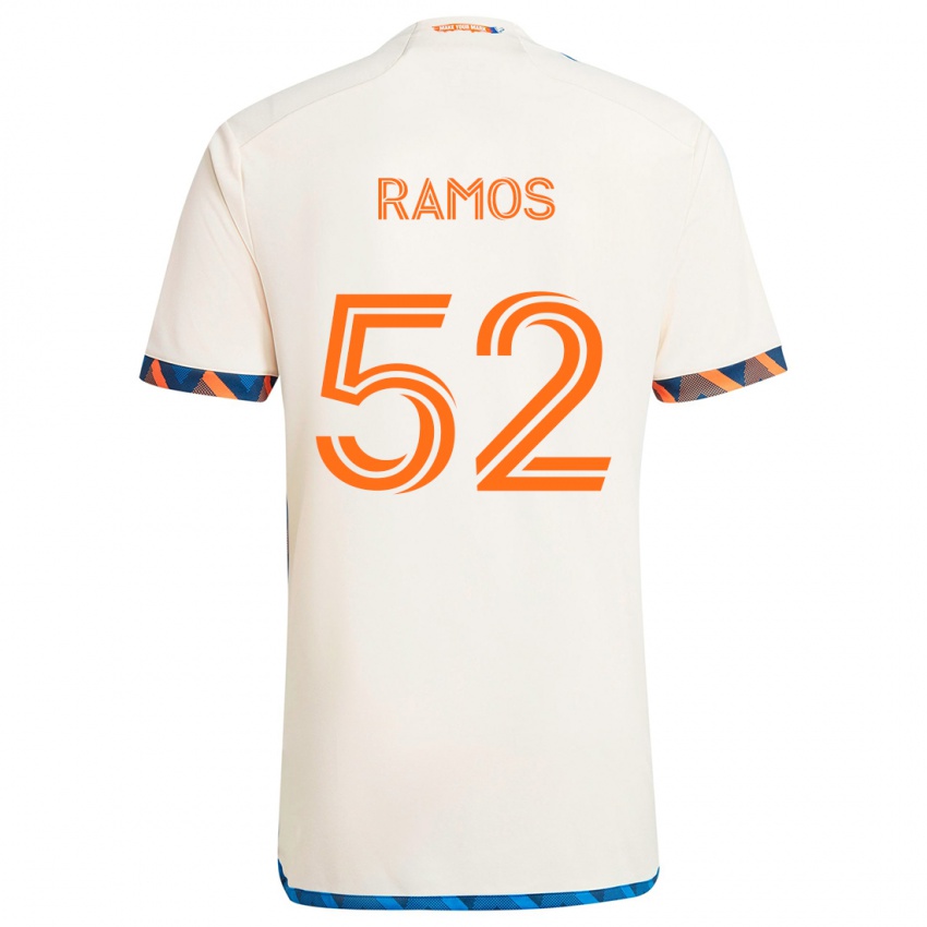 ילדים Yair Ramos #52 כתום לבן הרחק ג'רזי 2024/25 חולצה קצרה