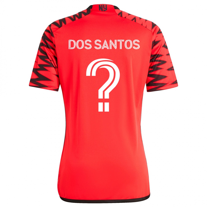 ילדים Matthew Dos Santos #0 אדום שחור לבן הרחק ג'רזי 2024/25 חולצה קצרה