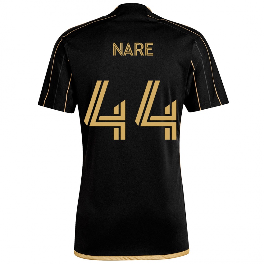 גברים Thabo Nare #44 זהב שחור ג'רזי ביתית 2024/25 חולצה קצרה