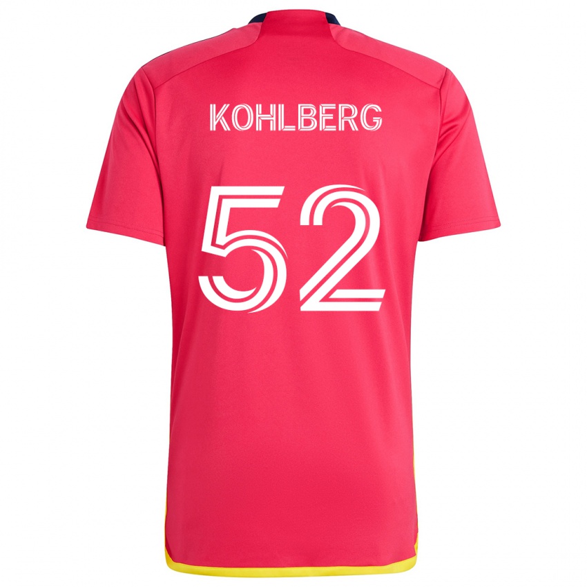 גברים Andrew Kohlberg #52 אדום כחול ג'רזי ביתית 2024/25 חולצה קצרה