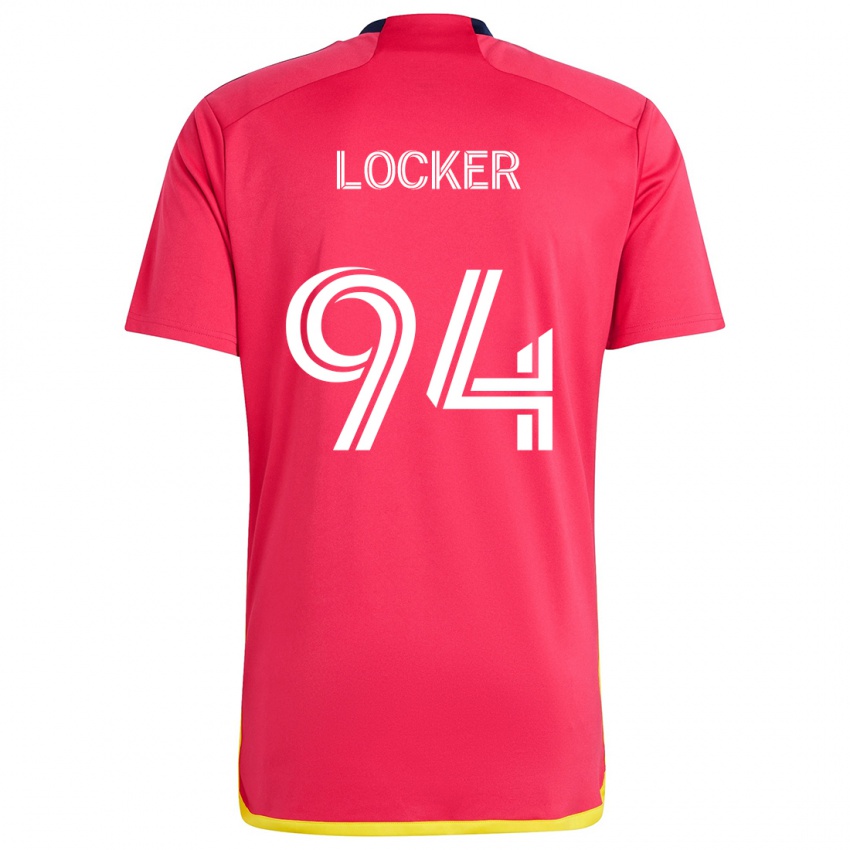 גברים Carson Locker #94 אדום כחול ג'רזי ביתית 2024/25 חולצה קצרה