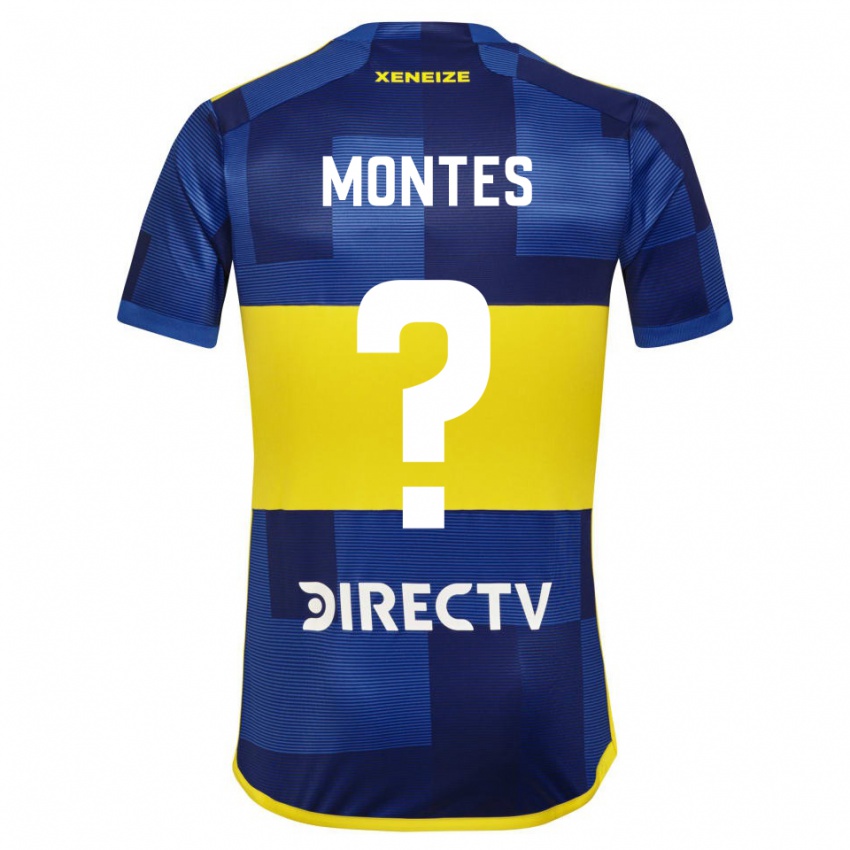 גברים Rodrigo Montes #0 כחול צהוב ג'רזי ביתית 2024/25 חולצה קצרה