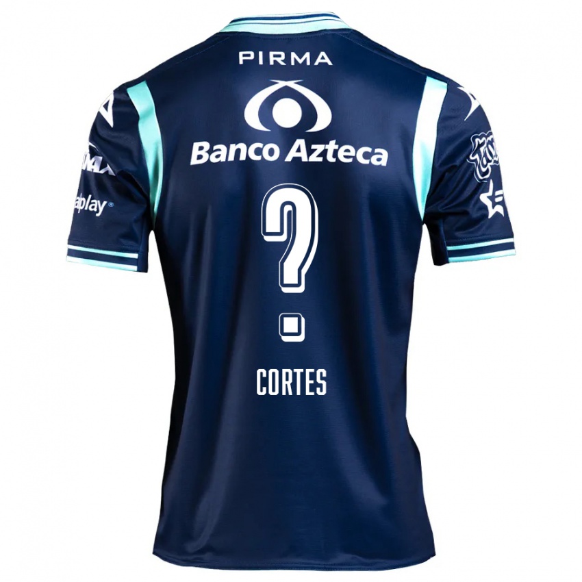 גברים Vinícius Côrtes #0 כחול כהה הרחק ג'רזי 2024/25 חולצה קצרה