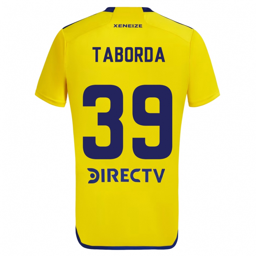 גברים Vicente Taborda #39 צהוב כחול הרחק ג'רזי 2024/25 חולצה קצרה