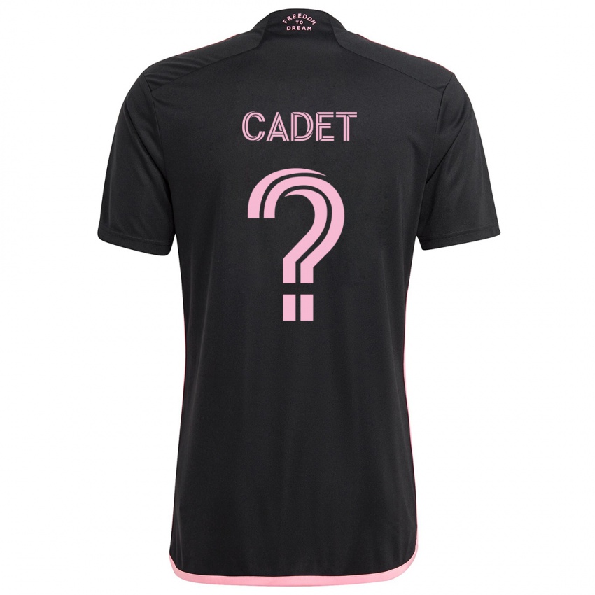 נשים Zidane Cadet #0 שָׁחוֹר הרחק ג'רזי 2024/25 חולצה קצרה