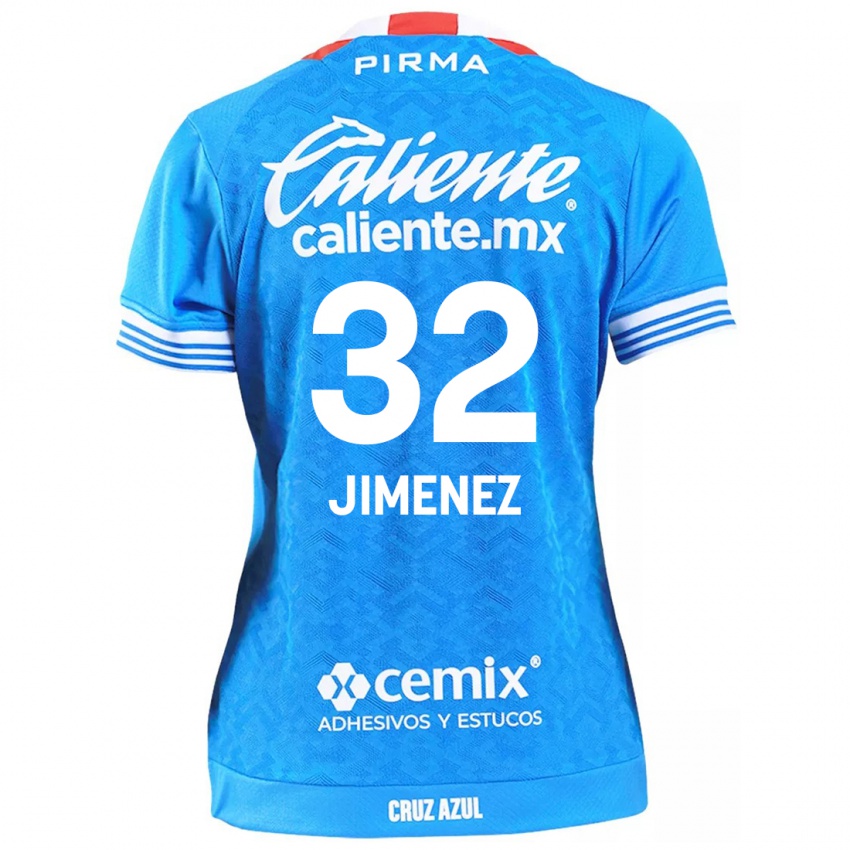 ילדים Cristian Jimenez #32 שמים כחולים ג'רזי ביתית 2024/25 חולצה קצרה