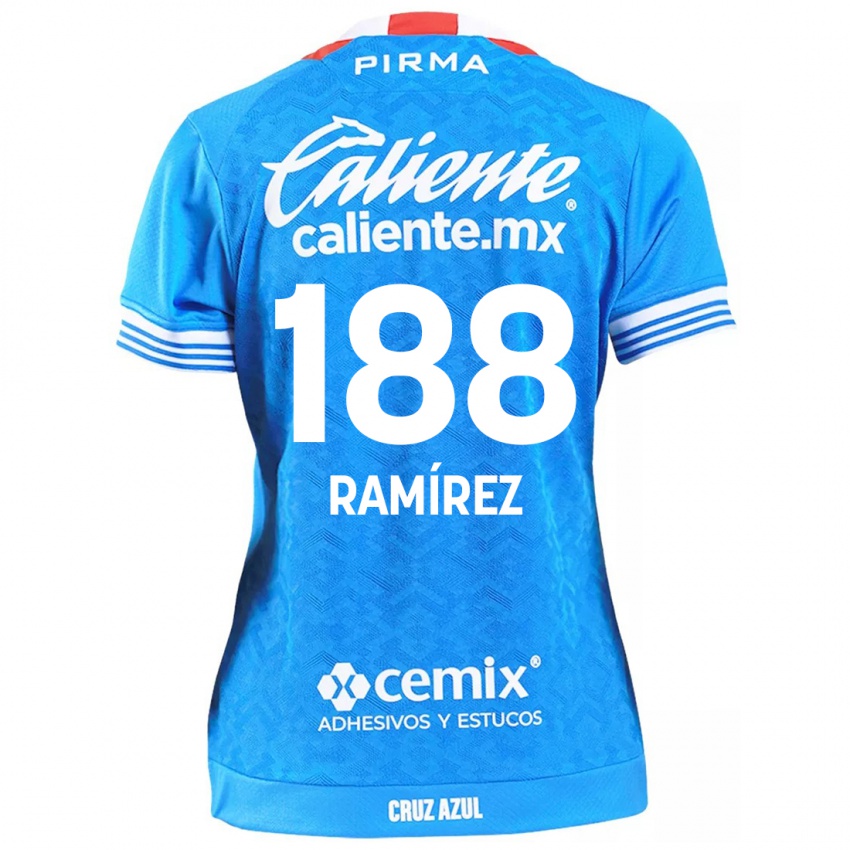 ילדים Diego Ramírez #188 שמים כחולים ג'רזי ביתית 2024/25 חולצה קצרה