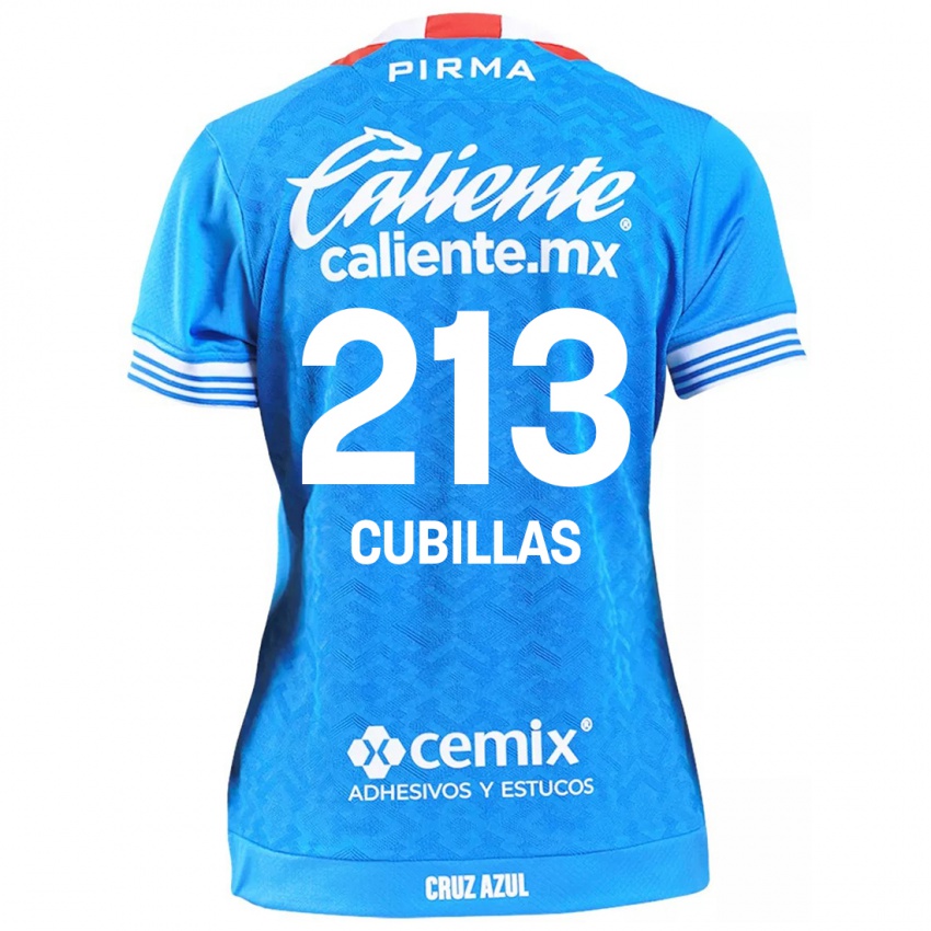 ילדים Andre Cubillas #213 שמים כחולים ג'רזי ביתית 2024/25 חולצה קצרה