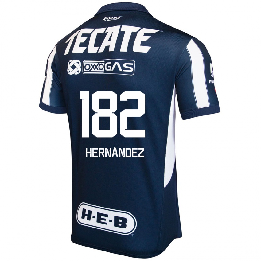 ילדים Derek Hernández #182 כחול אדום לבן ג'רזי ביתית 2024/25 חולצה קצרה