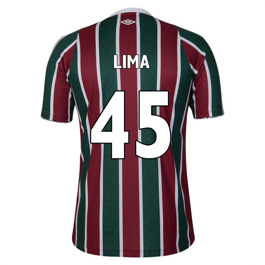 ילדים Lima #45 ירוק חום לבן ג'רזי ביתית 2024/25 חולצה קצרה