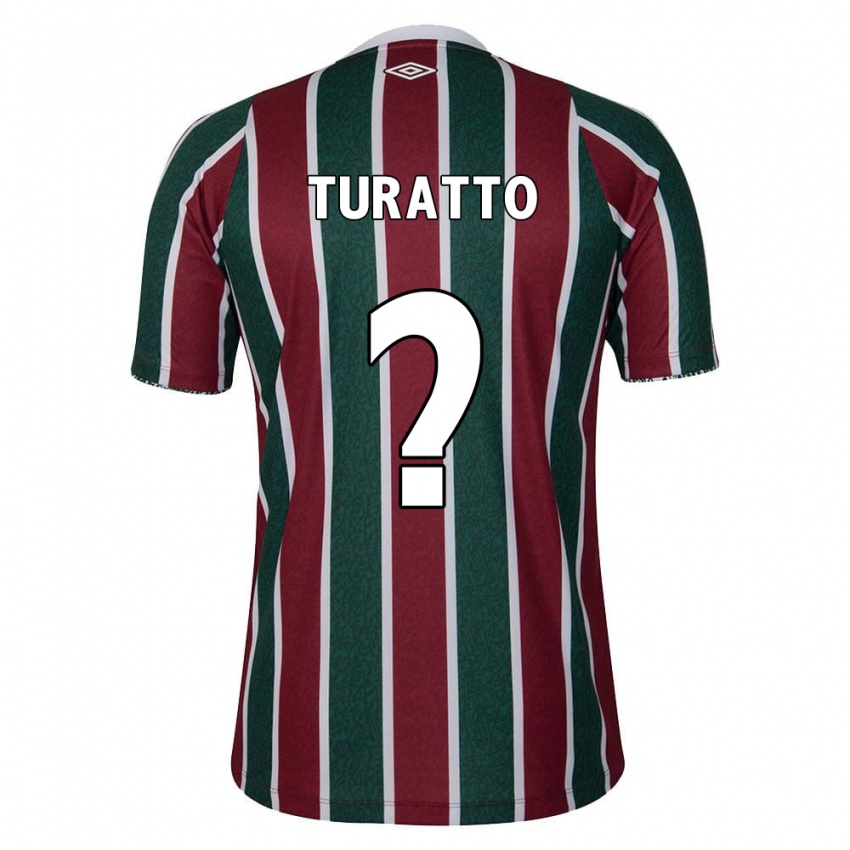 ילדים Luiz Turatto #0 ירוק חום לבן ג'רזי ביתית 2024/25 חולצה קצרה