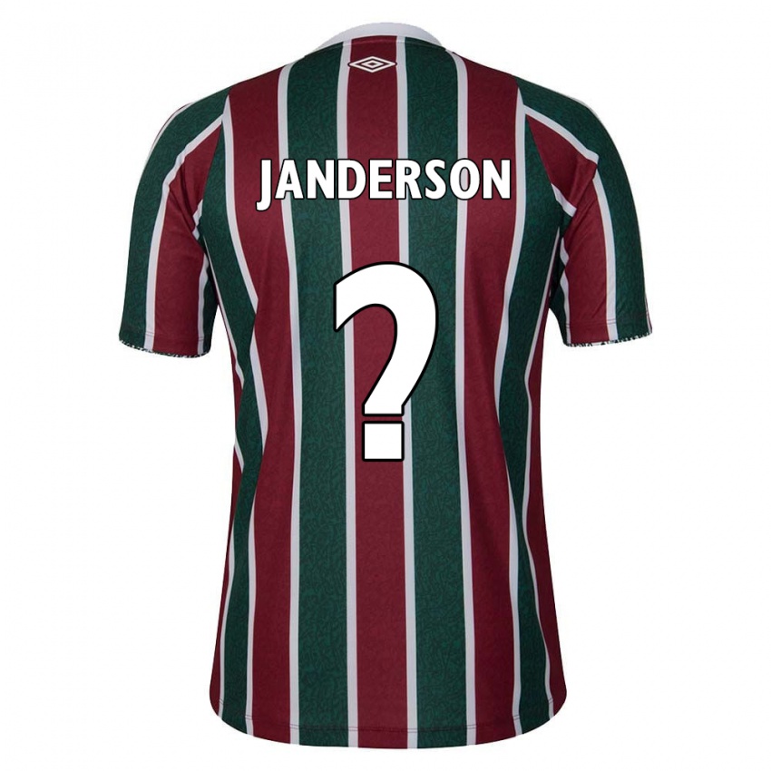 ילדים Janderson #0 ירוק חום לבן ג'רזי ביתית 2024/25 חולצה קצרה