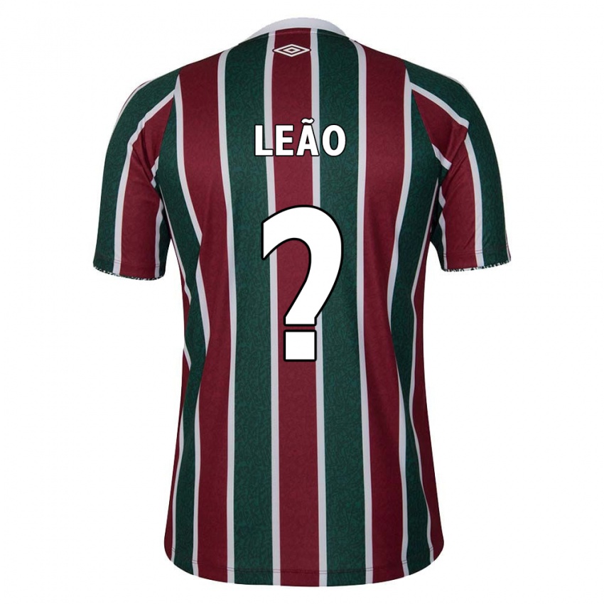 ילדים Caio Leão #0 ירוק חום לבן ג'רזי ביתית 2024/25 חולצה קצרה