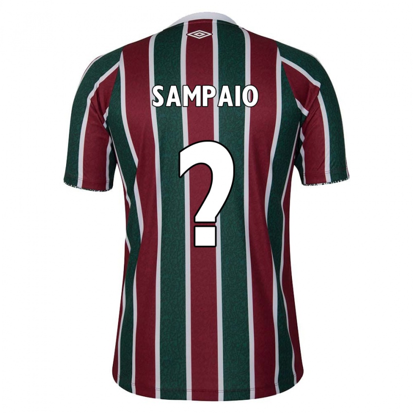 ילדים Miguel Sampaio #0 ירוק חום לבן ג'רזי ביתית 2024/25 חולצה קצרה