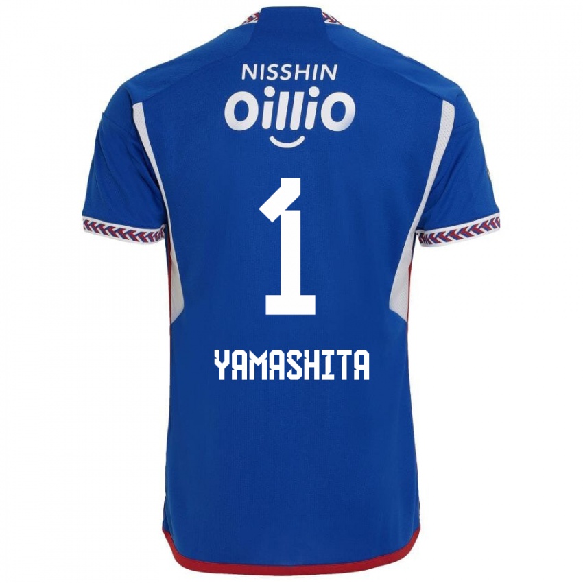 ילדים Shoma Yamashita #1 כחול לבן אדום ג'רזי ביתית 2024/25 חולצה קצרה