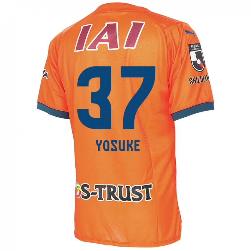 ילדים Yosuke Morishige #37 כתום כחול ג'רזי ביתית 2024/25 חולצה קצרה