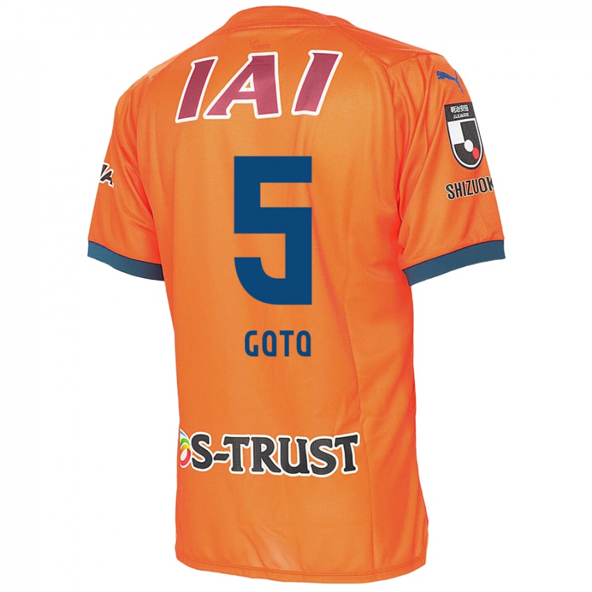 ילדים Keita Goto #5 כתום כחול ג'רזי ביתית 2024/25 חולצה קצרה