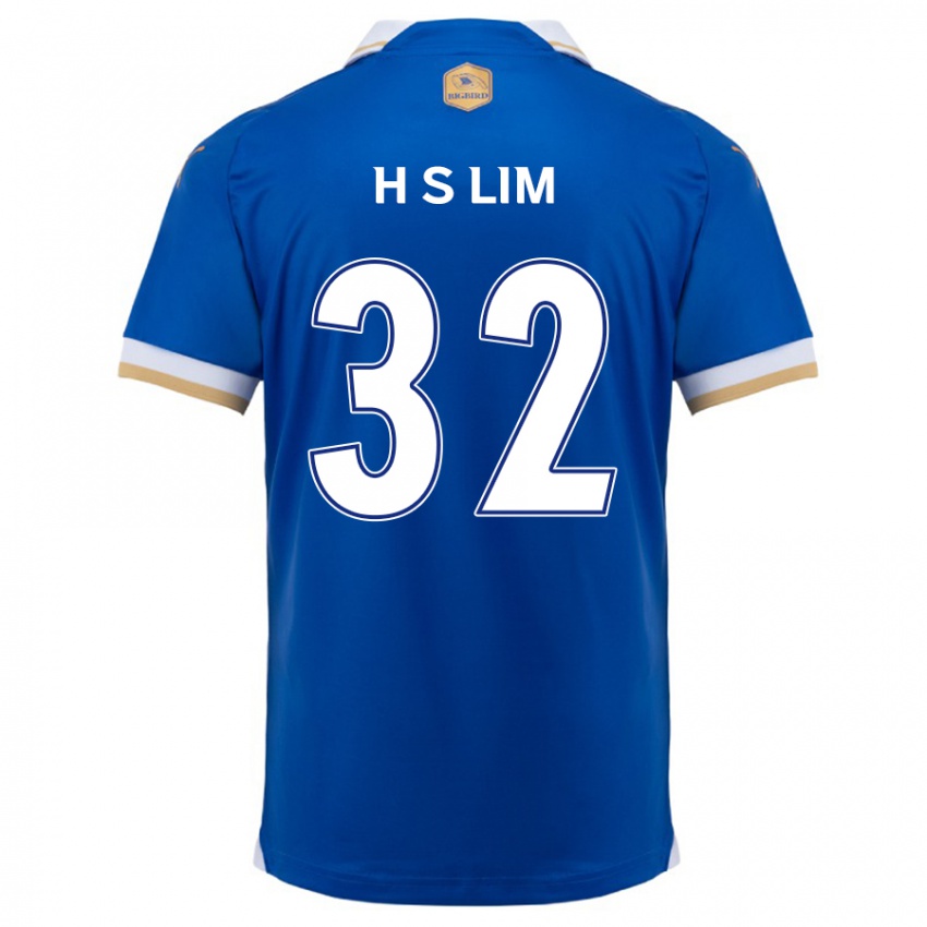 ילדים Seong-Hyeon Lim #32 כחול לבן ג'רזי ביתית 2024/25 חולצה קצרה