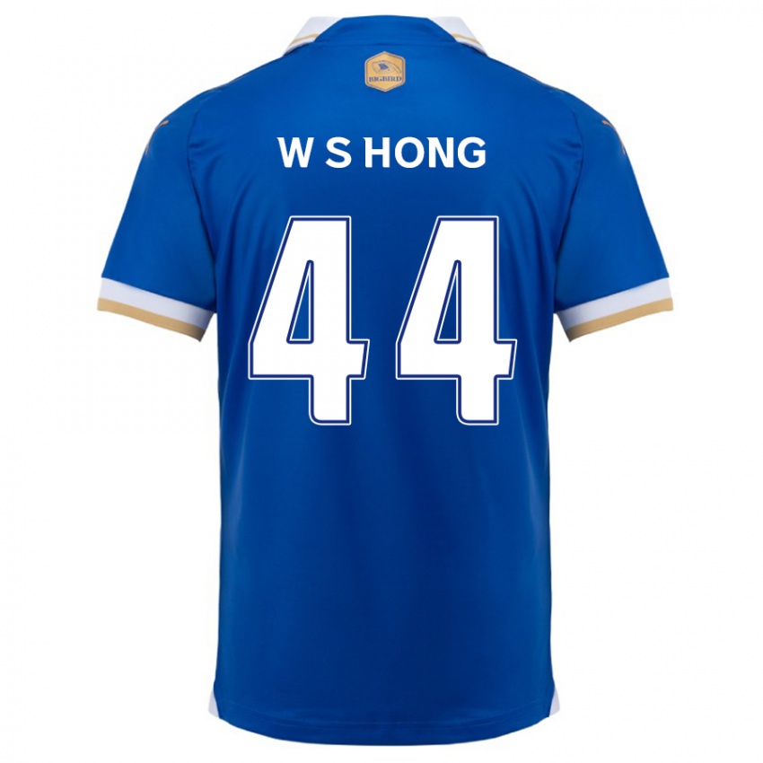 ילדים Sang-Won Hong #44 כחול לבן ג'רזי ביתית 2024/25 חולצה קצרה