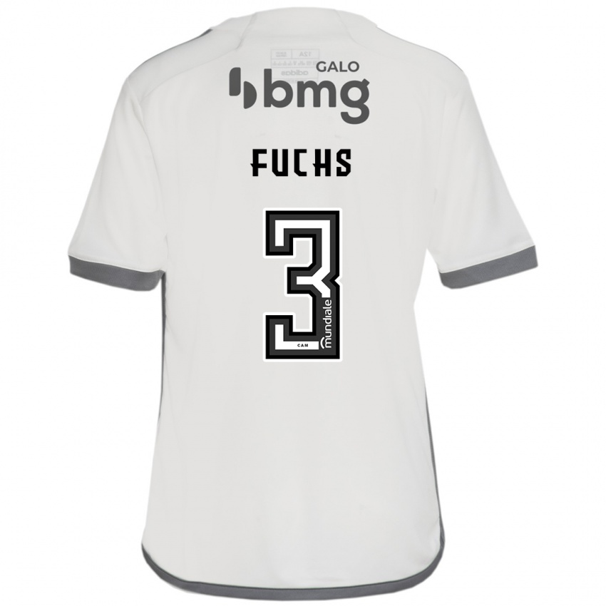 ילדים Bruno Fuchs #3 צבע קרם הרחק ג'רזי 2024/25 חולצה קצרה