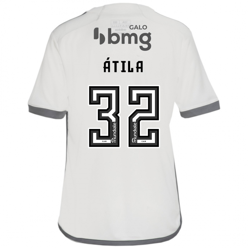 ילדים Gabriel Átila #32 צבע קרם הרחק ג'רזי 2024/25 חולצה קצרה