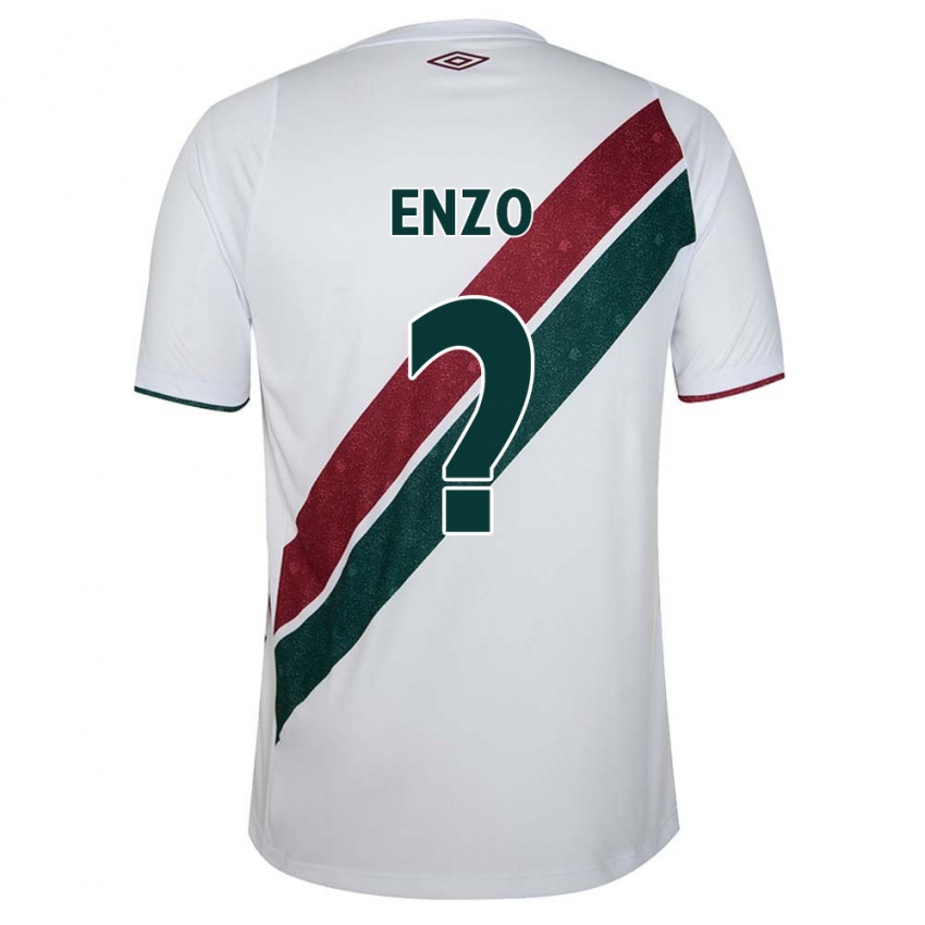 ילדים Enzo Munerato Sene #0 לבן ירוק חום הרחק ג'רזי 2024/25 חולצה קצרה