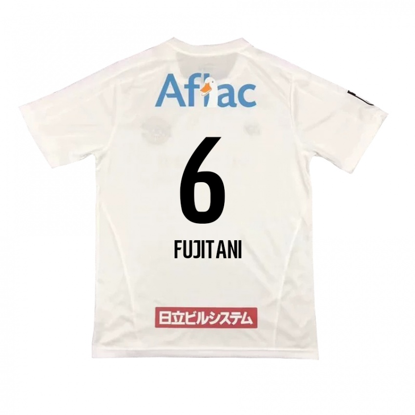 ילדים Atsuto Fujitani #6 לבן שחור הרחק ג'רזי 2024/25 חולצה קצרה