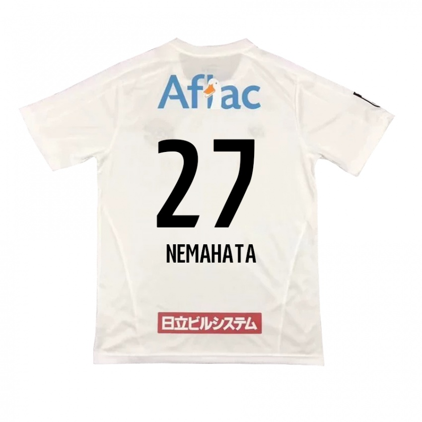 ילדים Hayato Nemahata #27 לבן שחור הרחק ג'רזי 2024/25 חולצה קצרה