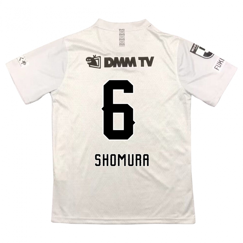 ילדים Tomoki Shomura #6 אפור שחור הרחק ג'רזי 2024/25 חולצה קצרה