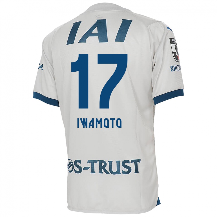 ילדים Shogo Iwamoto #17 לבן אדוםלבן כחול הרחק ג'רזי 2024/25 חולצה קצרה