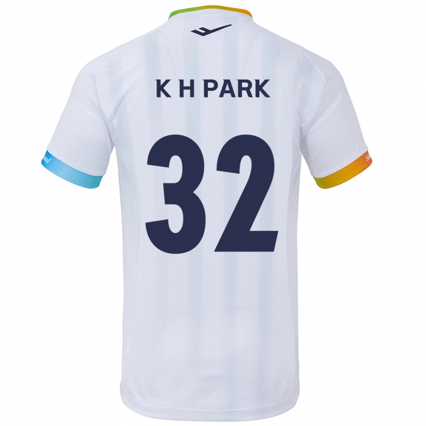 ילדים Han-Kyul Park #32 לבן אדוםלבן כחול הרחק ג'רזי 2024/25 חולצה קצרה