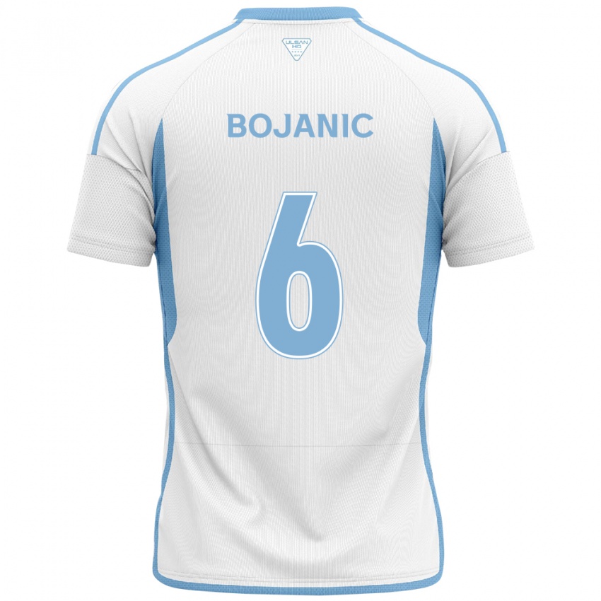 ילדים Darijan Bojanic #6 לבן אדוםלבן כחול הרחק ג'רזי 2024/25 חולצה קצרה