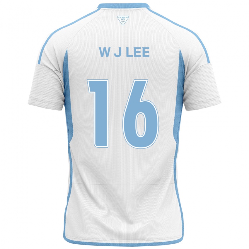 ילדים Jae-Wook Lee #16 לבן אדוםלבן כחול הרחק ג'רזי 2024/25 חולצה קצרה