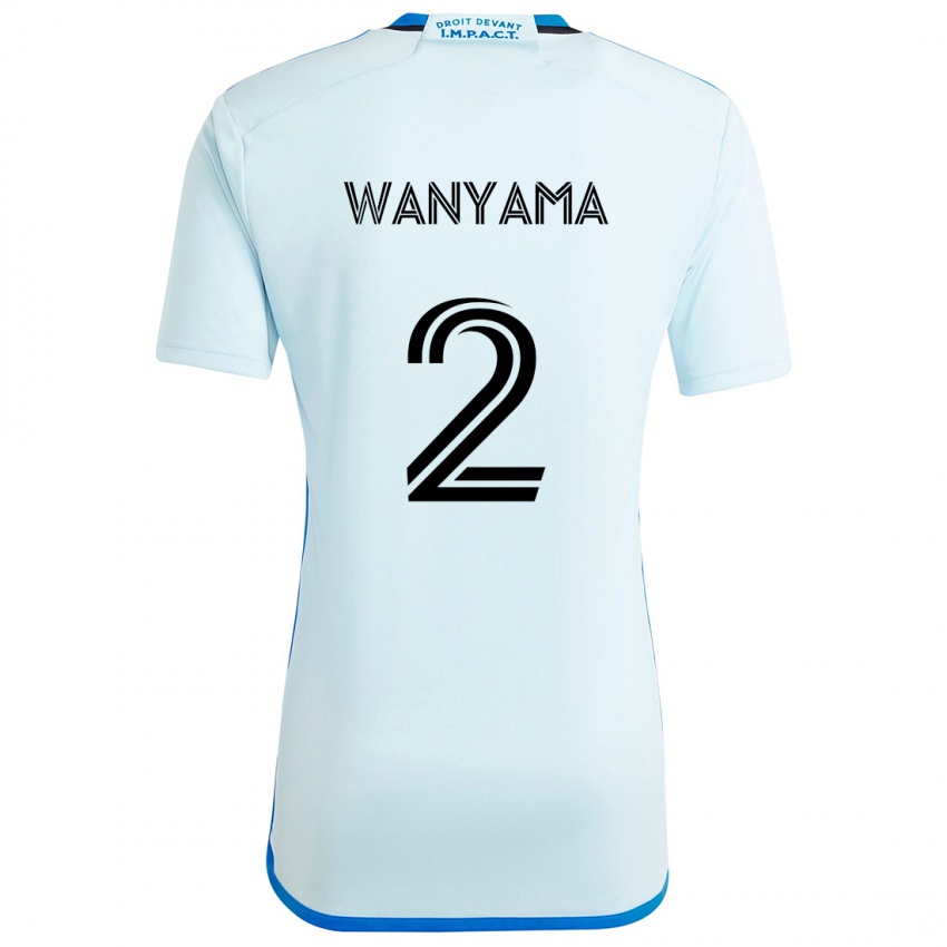 ילדים Victor Wanyama #2 קרח כחול הרחק ג'רזי 2024/25 חולצה קצרה